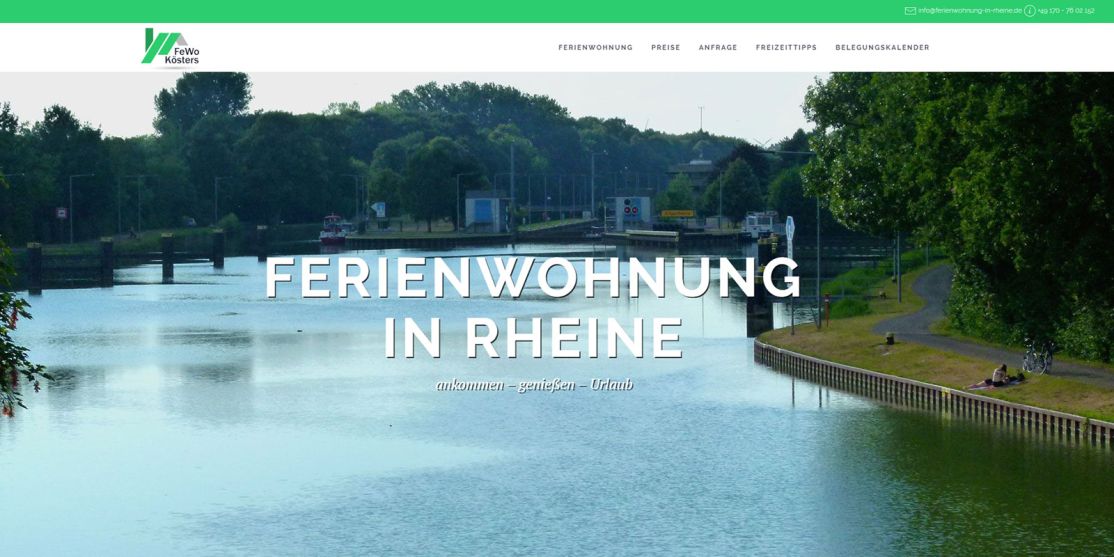 Ferienwohnung in Rheine - Jetzt bei Familie Kösters mieten