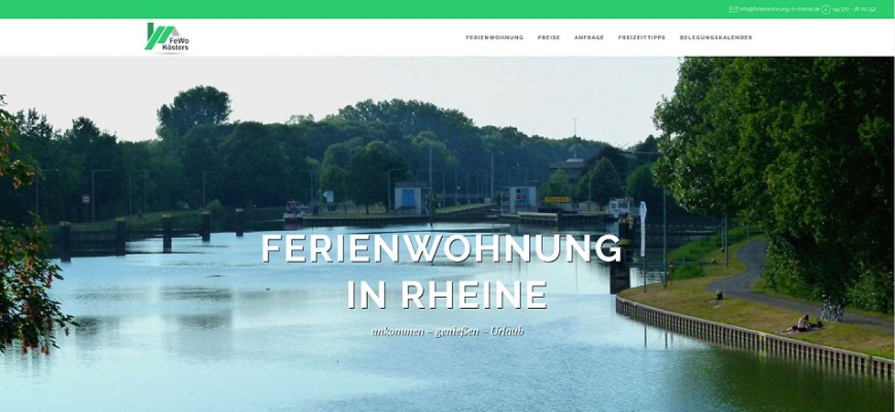 Projekt release Ferienwohnung-in-Rheine.de ist online